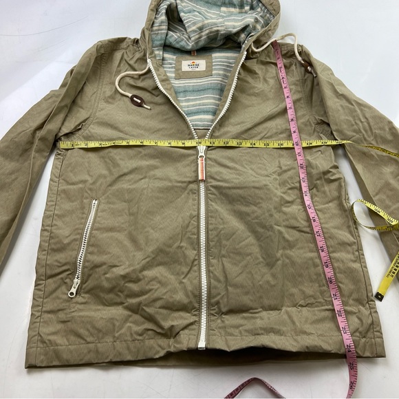 Marine Layer men’s beige zip up hooded jacket S L49-24 - Picture 4 of 5